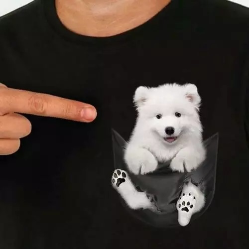 Afhankelijkheid Zullen groef T-shirt met 3D hondenprint - keuze uit maten S, M, L en XL en allerlei  verschillende hondenprinten! - Bio4Pets