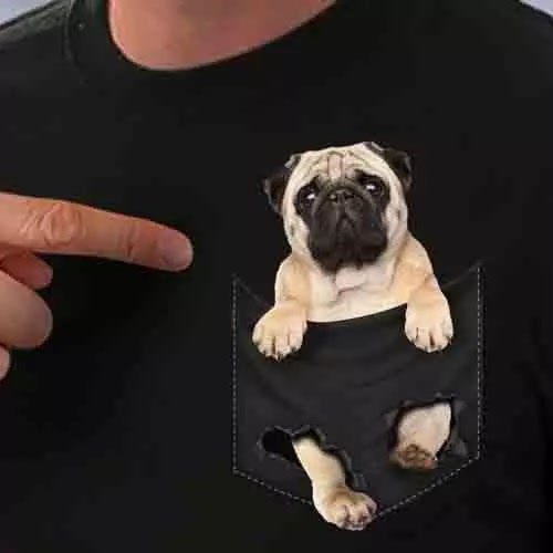 kreupel eiwit astronomie T-shirt met 3D hondenprint - keuze uit maten S, M, L en XL en allerlei  verschillende hondenprinten! - Bio4Pets
