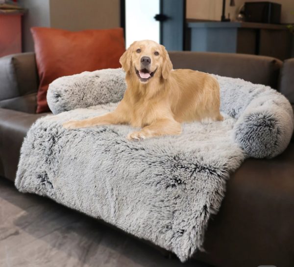 Fluffy Hondenkleed met beschermrand voor bank / bed - Bio4Pets